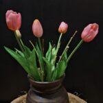 Countryfield kunstboeket tulp roze 40 cm