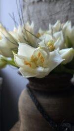 Countryfield kunstbloemen tulpen boeket compact 30 cm