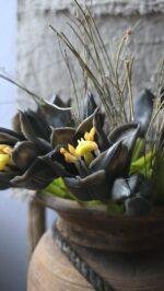 Countryfield kunstbloemen tulpen boeket compact 30 cm