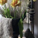 Kunsttulp 73cm gestyled in vaas als woondecoratie