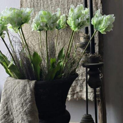 Kunsttulp 73cm gestyled in vaas als woondecoratie