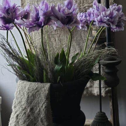 Kunsttulp 73cm gestyled in vaas als woondecoratie
