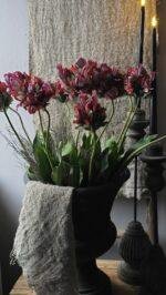 Kunsttulp 73cm gestyled in vaas als woondecoratie