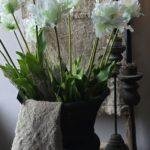 Kunsttulp 73cm gestyled in vaas als woondecoratie