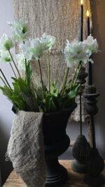 Kunsttulp 73cm gestyled in vaas als woondecoratie