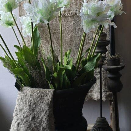 Kunsttulp 73cm gestyled in vaas als woondecoratie