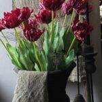 Kunsttulp 66cm gestyled in vaas als woondecoratie