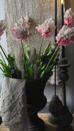 Kunsttulp 73cm gestyled in vaas als woondecoratie