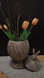 Countryfield kunstboeket tulp zalm 40 cm