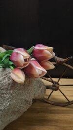 Enkele tulp 2 kleur 30cm