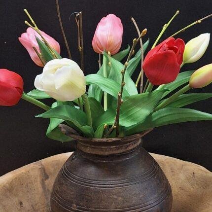 Enkele tulp mix 3 kleur 30cm