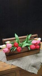 Houten kist met handvat - Afbeelding 3