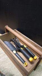 Houten kist met handvat - Afbeelding 4