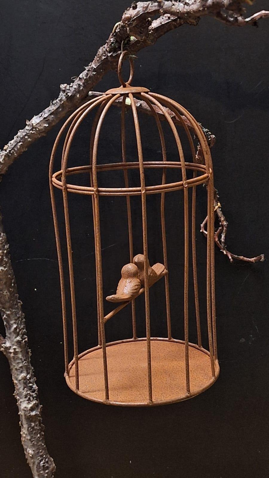 metalen-vogelkooi Metalen vogelkooi - Afbeelding 1