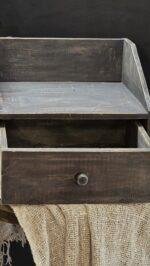 Kastje voor koffiezetapparaat hout – opbergkastje met lade landelijk - Afbeelding 4