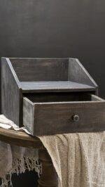 Kastje voor koffiezetapparaat hout – opbergkastje met lade landelijk - Afbeelding 2