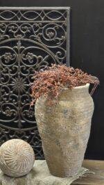 Ornament bal landelijk – hanger met touw