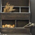 Gruttersbak hout – wandrek keuken voor aardappelen uien of post