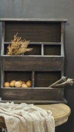 Gruttersbak hout – wandrek keuken voor aardappelen uien of post