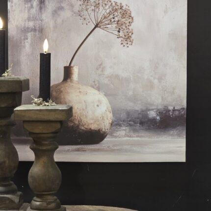 Canvas schilderij 50x40 landelijk kruik tak – wanddecoratie canvas