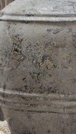 Landelijke kruik grijs – grote kruik pot stoer en sober - Afbeelding 2