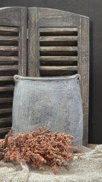 Landelijke kruik grijs – stoere pot met robuuste afwerking