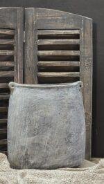 Landelijke kruik grijs – stoere pot met robuuste afwerking - Afbeelding 2