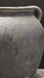 Landelijke kruik met oren bruin – stoere pot met handgrepen - Afbeelding 2