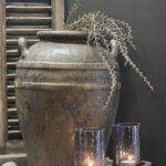 Landelijke kruik bruin – grote pot stoere look