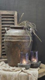 Landelijke kruik bruin – grote pot stoere look