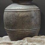 Landelijke kruik bruin – grote pot stoer en sober