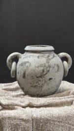 Kruik met ringen grijs maat M – landelijke kruik - Afbeelding 2