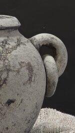 Kruik met ringen grijs maat M – landelijke kruik - Afbeelding 4