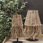 Solar tafellamp touw naturel 31 cm