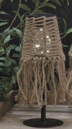 Solar tafellamp touw naturel 31 cm