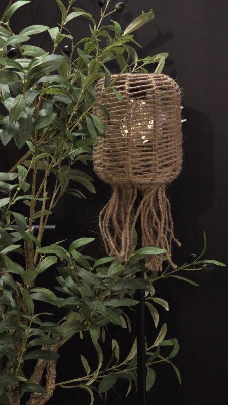 Solar tuinsteker touw naturel