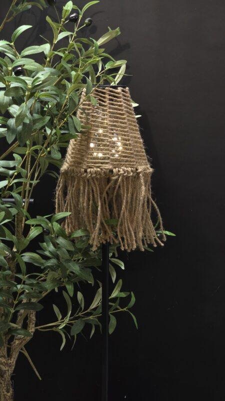 Solar tuinsteker touw naturel 90 cm