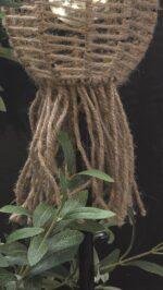 Solar tuinsteker touw ovaal naturel 90 cm