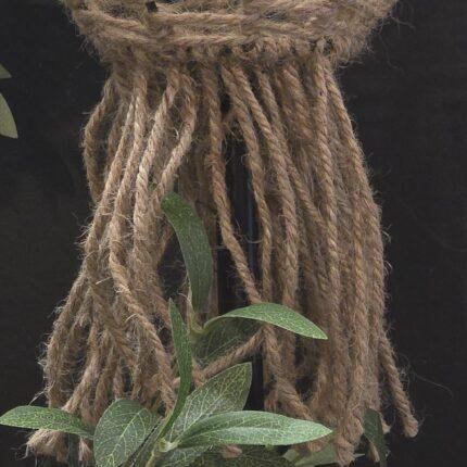 Solar tuinsteker touw ovaal naturel 90 cm