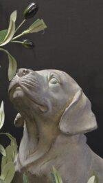 Hond beeld labrador 33 cm – tuindecoratie stoer landelijk