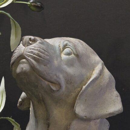 Hond beeld labrador 33 cm – tuindecoratie stoer landelijk
