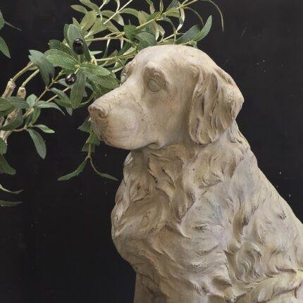 Retriever beeld 50 cm – stoere landelijke hond decoratie