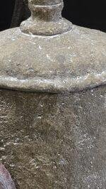 Pot met deksel landelijk – sobere kruik op voet