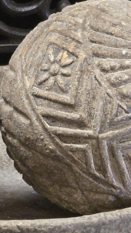 Ornament bal landelijk – hanger met touw