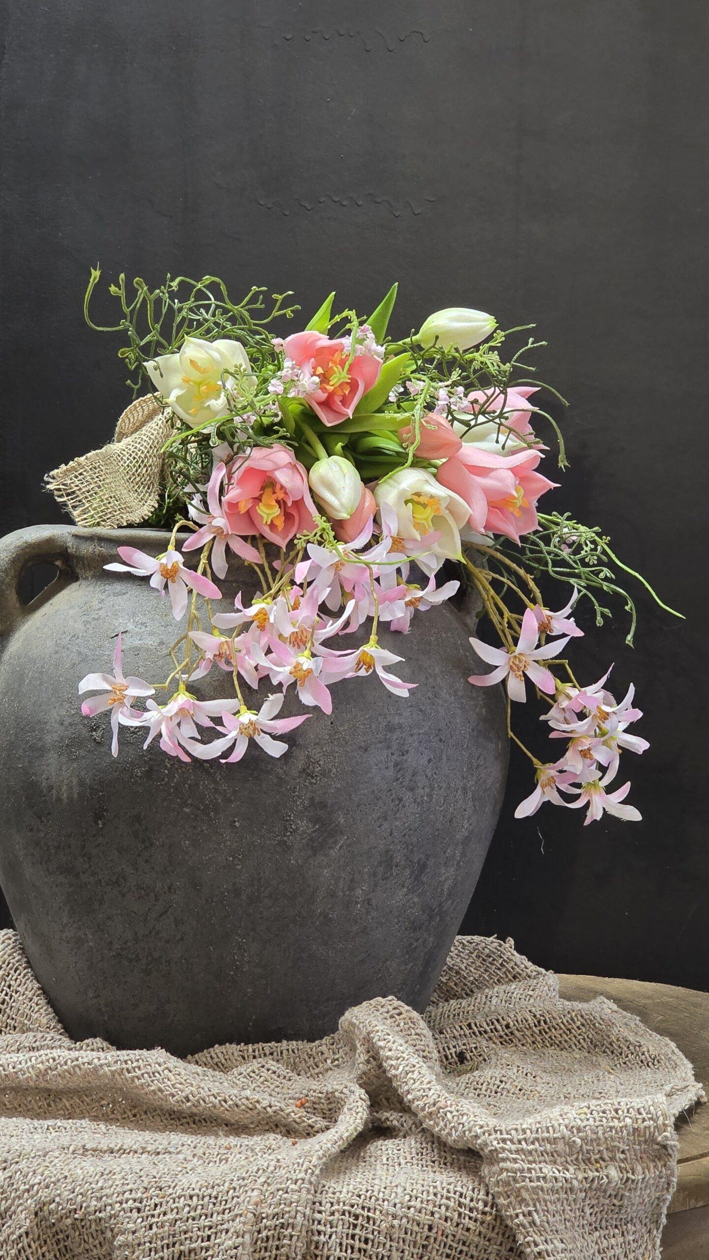 landelijke-kruik-met-oren-bruin-stoere-pot-met-handgrepen 1 Landelijke kruik met oren bruin – stoere pot met handgrepen - Afbeelding 1