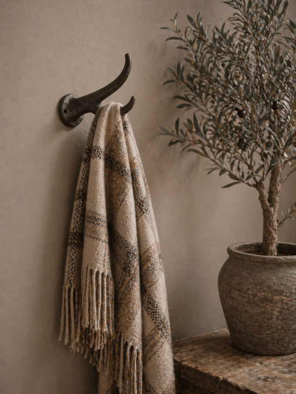 Landelijke wandhaak hertshoorn