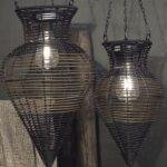 Rotan Hanglamp Donkerbruin Druppelvorm 44 cm