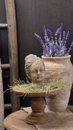 Landelijke buste meisje cementlook foto 3