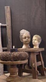 Landelijke buste kinderhoofd cementlook foto 3
