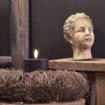 Landelijke buste kinderhoofd cementlook